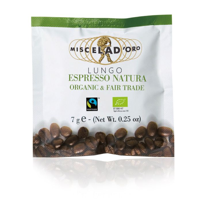 Kaffeepads E.S.E Miscela Doro Espresso Natura Lungo Bio 50 Pads