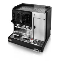 Spinel My Cube Schwarz XL - 2 Gruppen Dosiert - Kaffeemaschine für Pads E.S.E